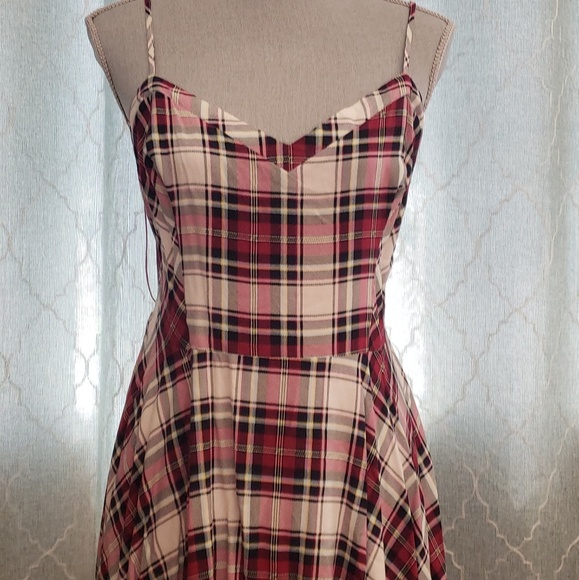 Aeropostale Dresses & Skirts - Aeropostale Tartan Spaghetti Strap Skater Dress XL Aeropostale Dresses & Skirts - Aeropostale Tartan Spaghetti Strap Skater Dress XL